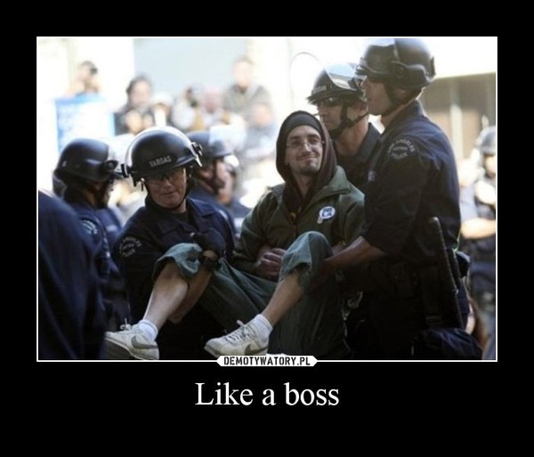 Like a boss –  