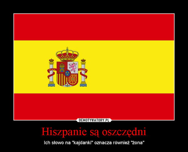 Hiszpanie są oszczędni