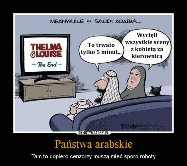 Państwa arabskie – Tam to dopiero cenzorzy muszą mieć sporo roboty 