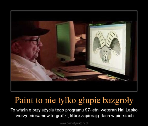 Paint to nie tylko głupie bazgroły – To właśnie przy użyciu tego programu 97-letni weteran Hal Lasko tworzy  niesamowite grafiki, które zapierają dech w piersiach 
