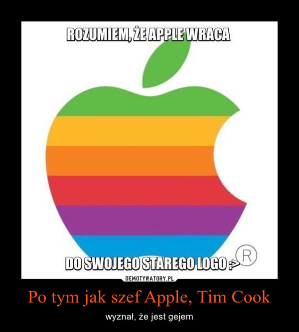 Po tym jak szef Apple, Tim Cook – wyznał, że jest gejem 