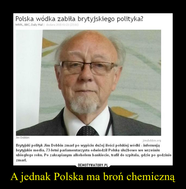 A jednak Polska ma broń chemiczną –  