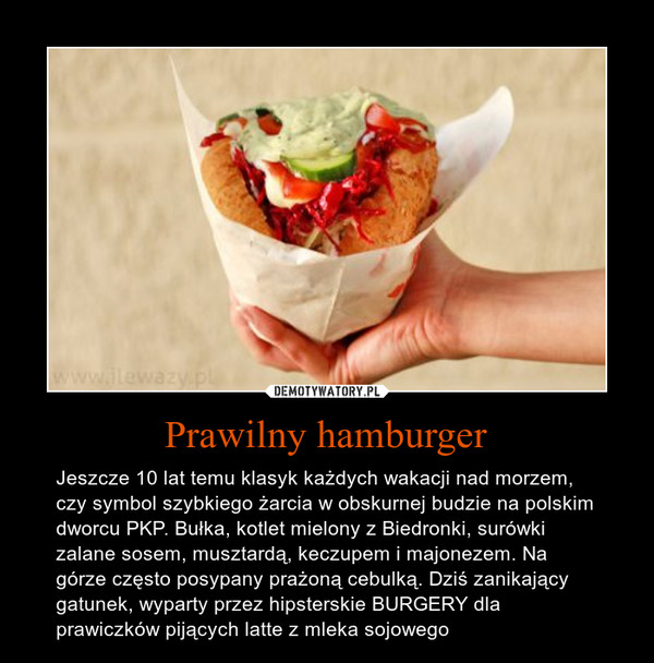 Prawilny hamburger