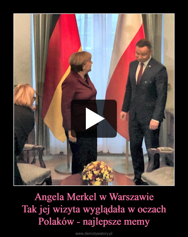 Angela Merkel w WarszawieTak jej wizyta wyglądała w oczach Polaków - najlepsze memy –  