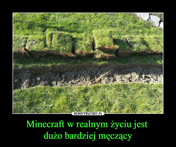Minecraft w realnym życiu jest dużo bardziej męczący –  