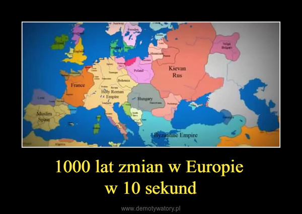 1000 lat zmian w Europie w 10 sekund –  