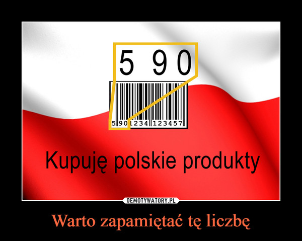 Warto zapamiętać tę liczbę –  Kupuję polskie produkty