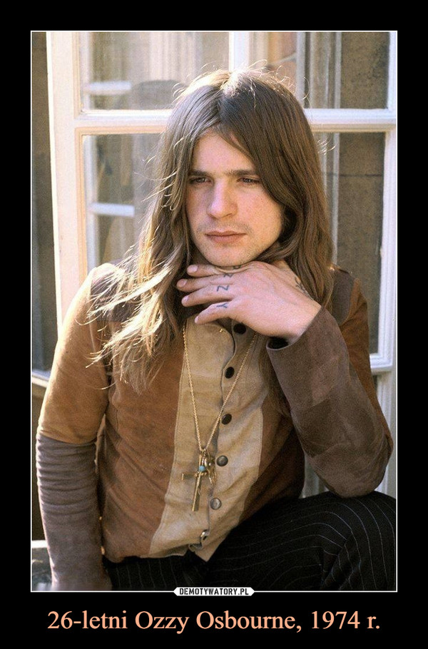 26-letni Ozzy Osbourne, 1974 r.