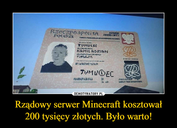 Rządowy serwer Minecraft kosztował 200 tysięcy złotych. Było warto!