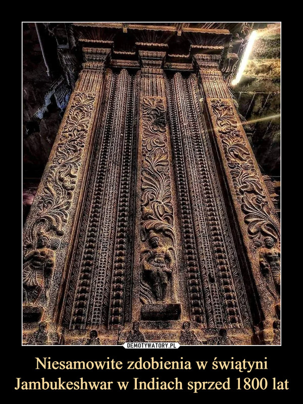 Niesamowite zdobienia w świątyni Jambukeshwar w Indiach sprzed 1800 lat