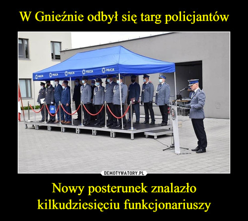 W Gnieźnie odbył się targ policjantów Nowy posterunek znalazło kilkudziesięciu funkcjonariuszy