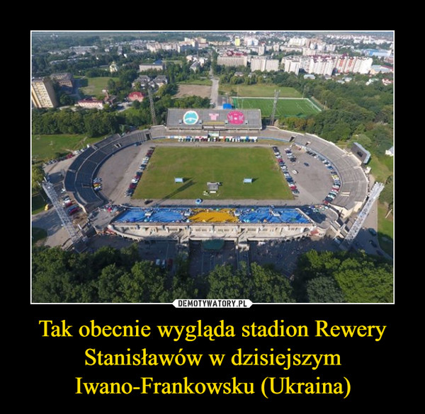 Tak obecnie wygląda stadion Rewery Stanisławów w dzisiejszym Iwano-Frankowsku (Ukraina) –  