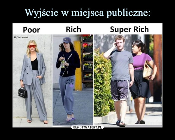  –  poor rich super rich