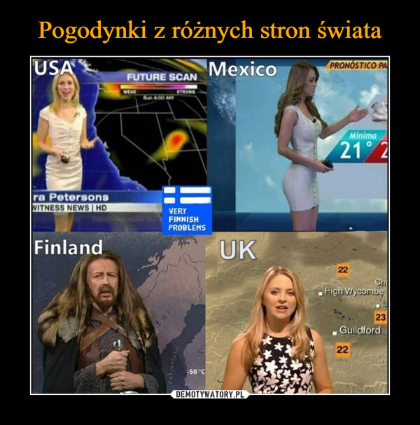 Pogodynki z różnych stron świata