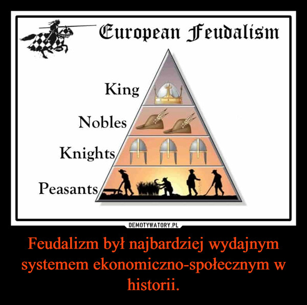 Feudalizm był najbardziej wydajnym systemem ekonomiczno-społecznym w historii. –  