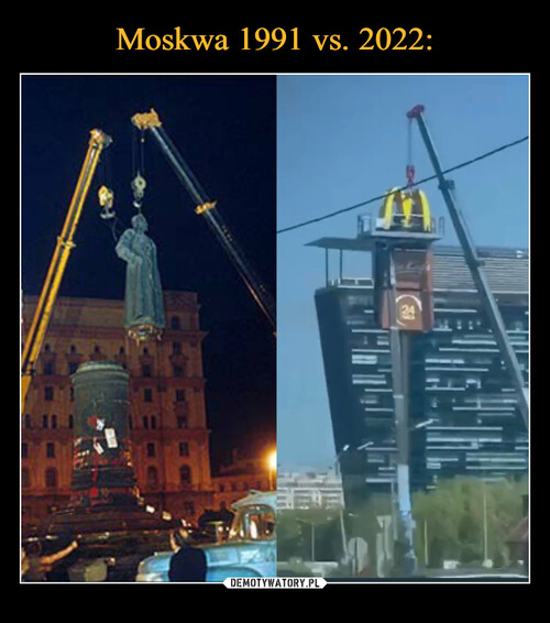 Moskwa 1991 vs. 2022: