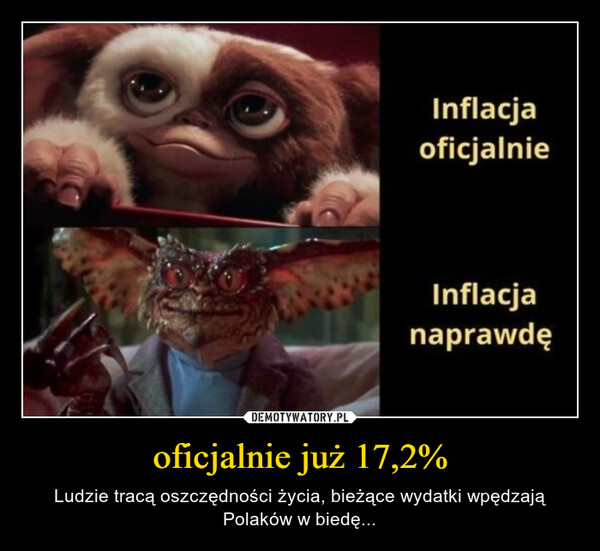 oficjalnie już 17,2% – Ludzie tracą oszczędności życia, bieżące wydatki wpędzają Polaków w biedę... 