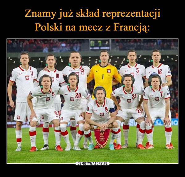 Znamy już skład reprezentacji
Polski na mecz z Francją: