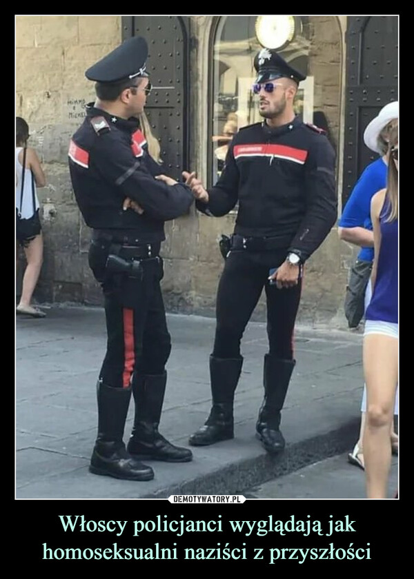 Włoscy policjanci wyglądają jak homoseksualni naziści z przyszłości –  Italian cops look like futuristic gay NazisMMDMICKE