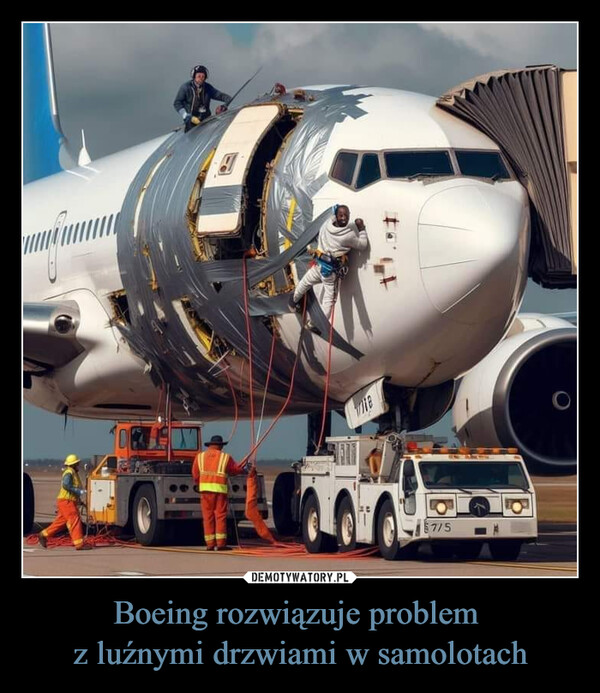Boeing rozwiązuje problem z luźnymi drzwiami w samolotach –  Wvite67/5